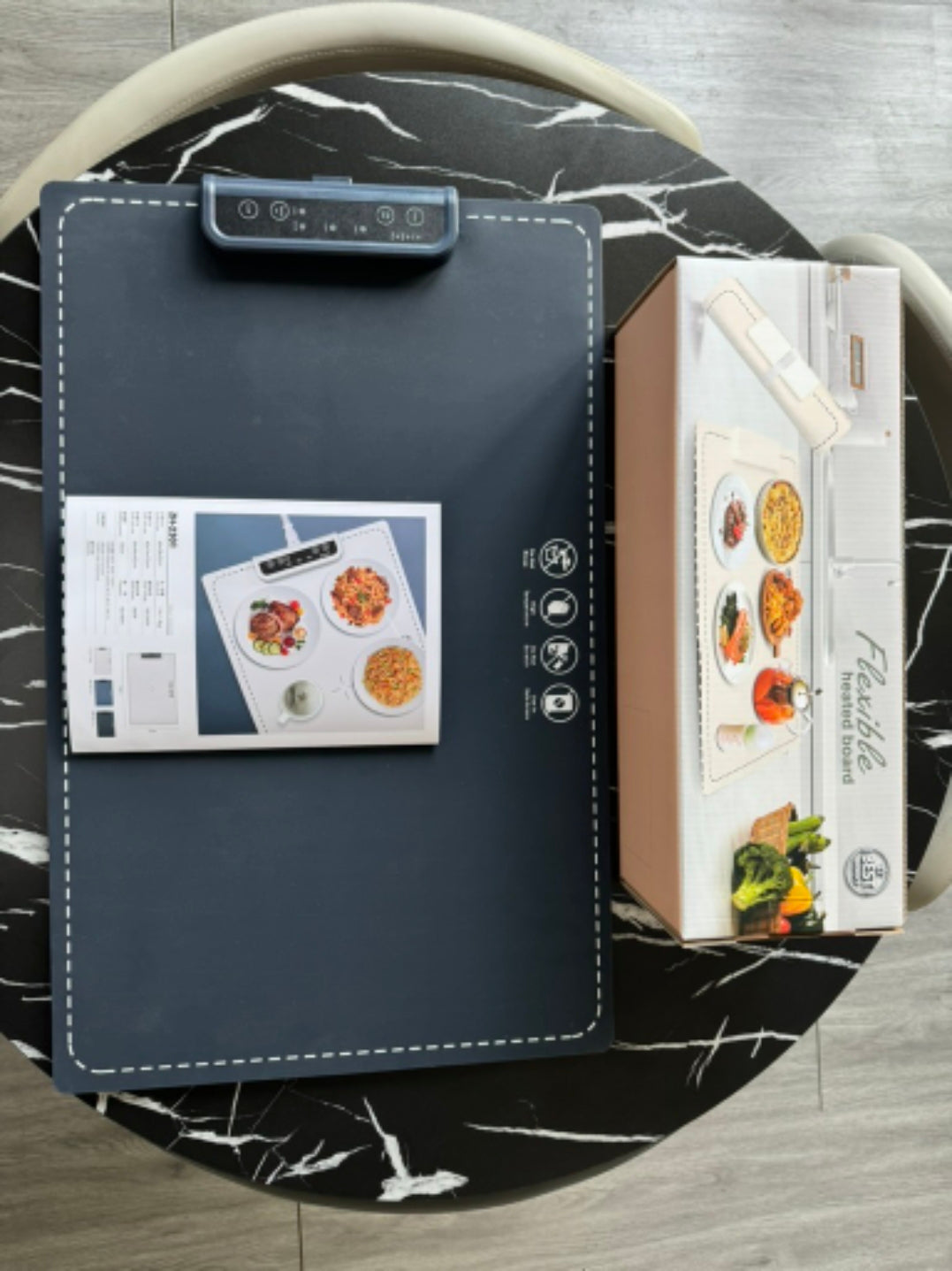 Portable household warming board multifunctional hot board rollable food warming tool milk tea constant temperature warming board