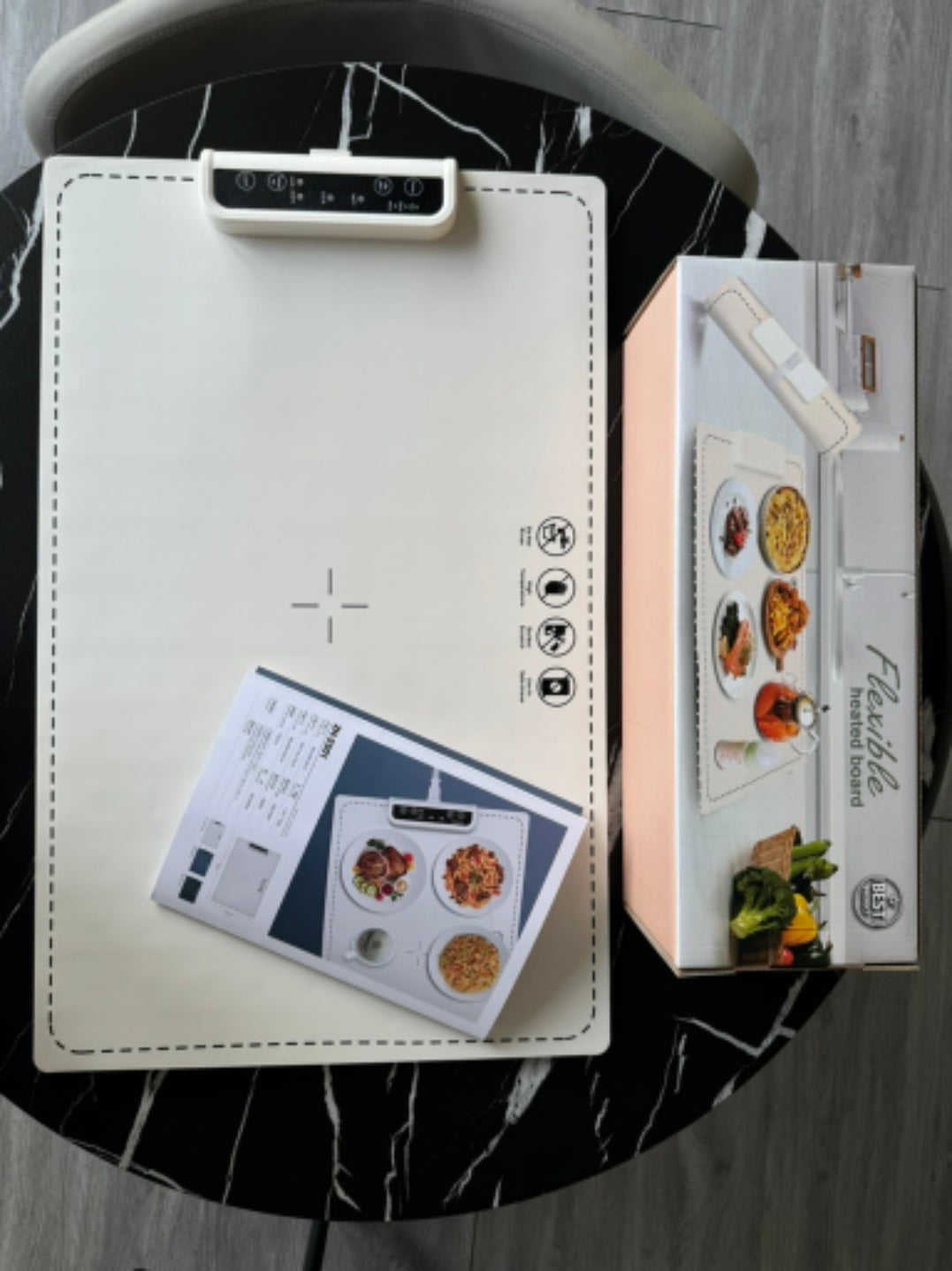 Portable household warming board multifunctional hot board rollable food warming tool milk tea constant temperature warming board